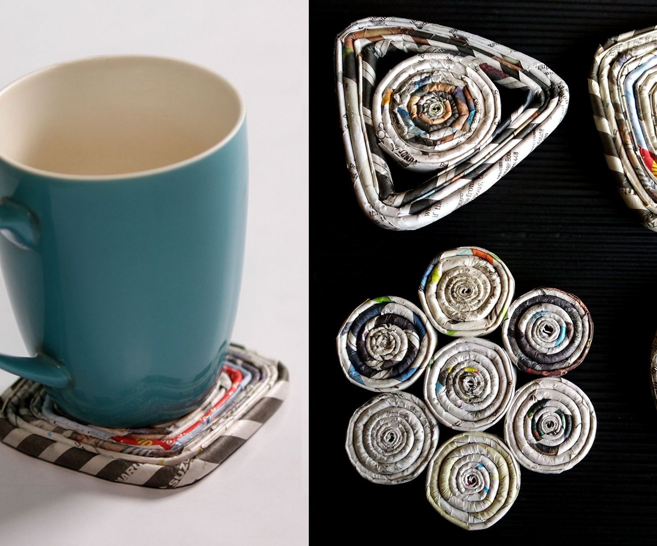 How to Make a Paper Coaster | DIY Newspaper Craft Tutorial