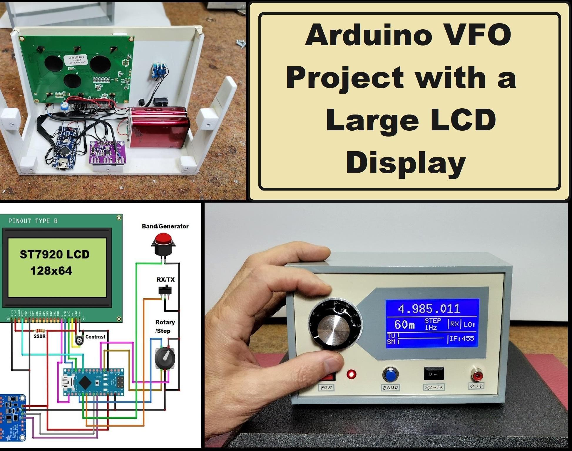 Arduino VFO Project With a Large LCD Display