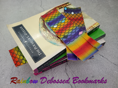 Rainbow Debossed Bookmarks