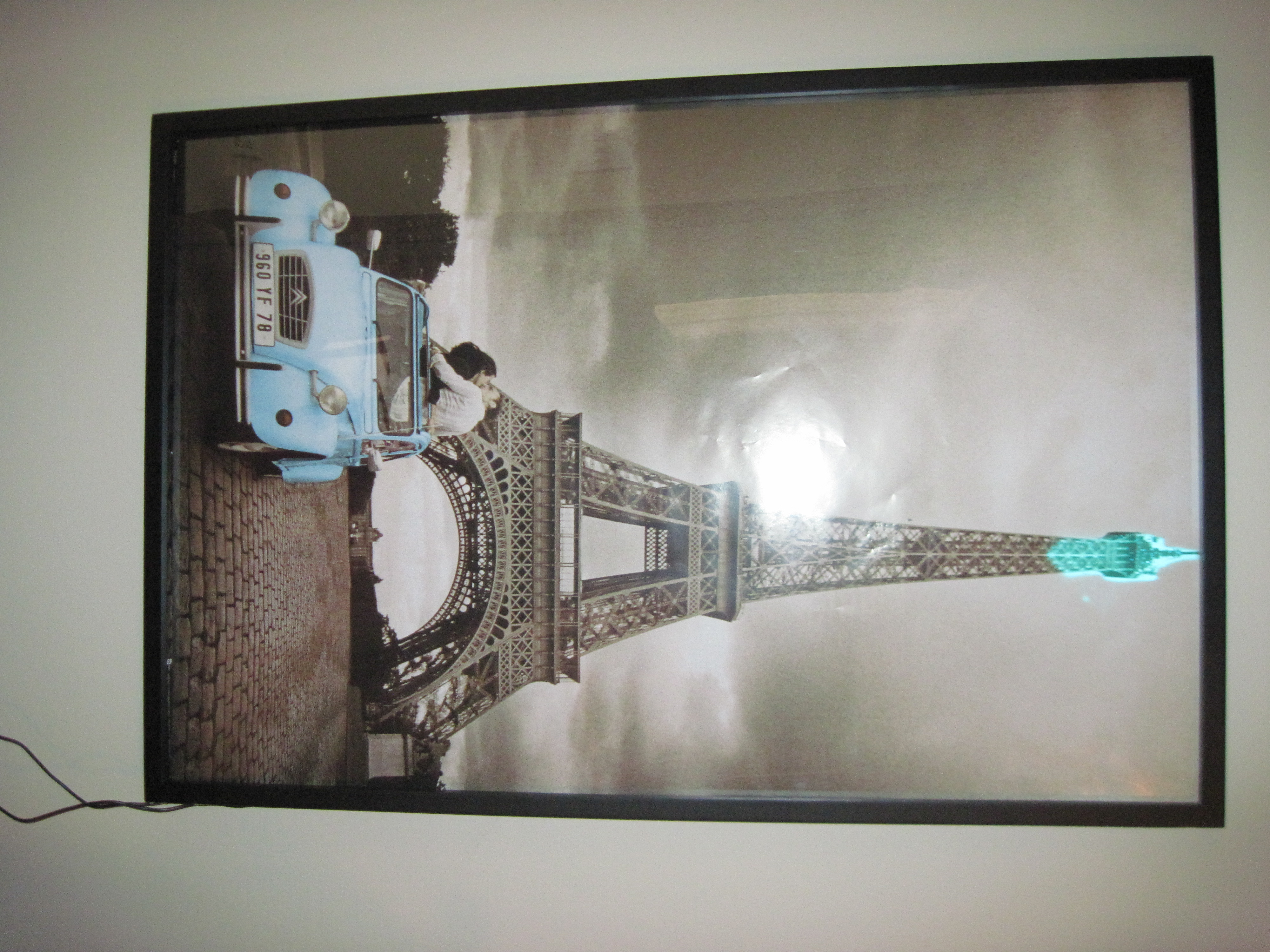 Light Up Eiffel Tower Framed Poster Instructables