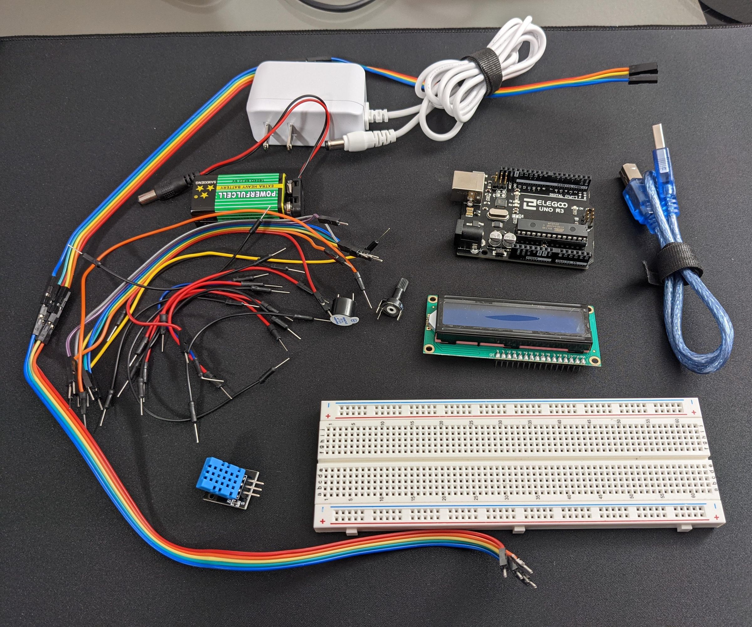 LCD Temperature Sensor With Freeze Alarm