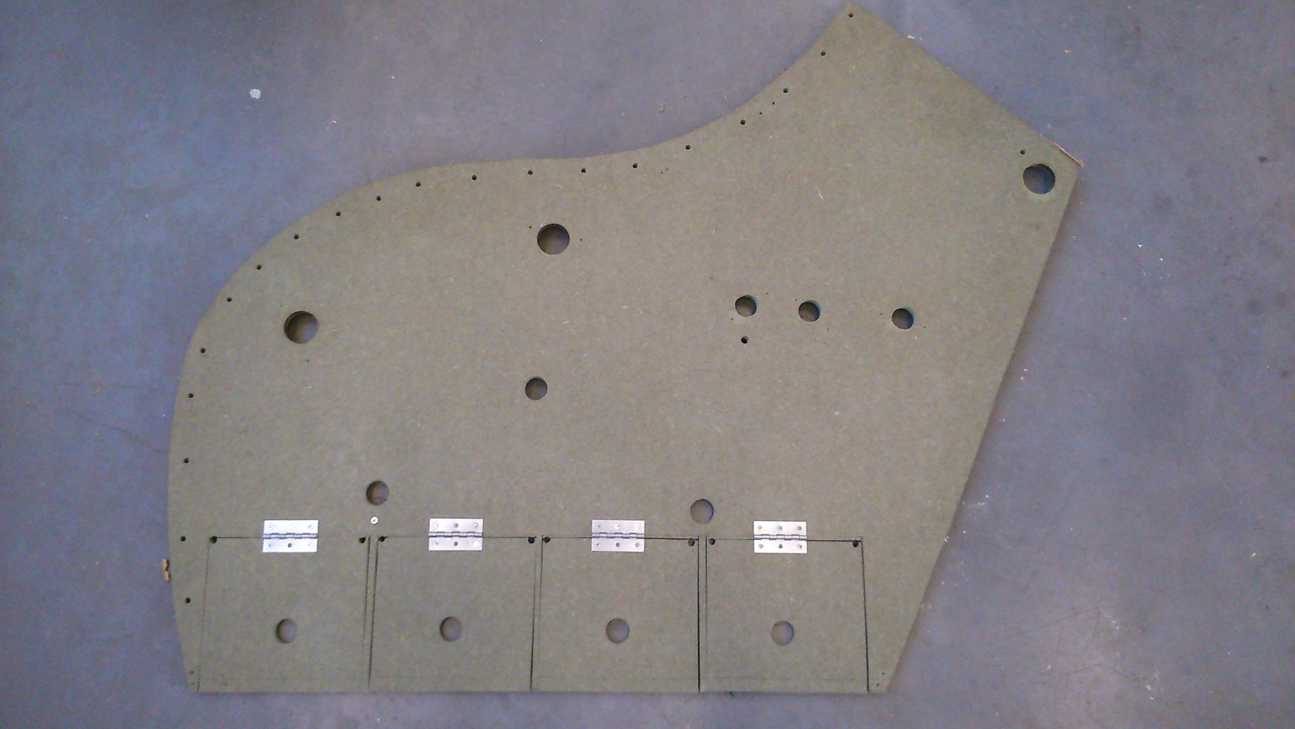 homework machine drawing Right Body Plate (wood)