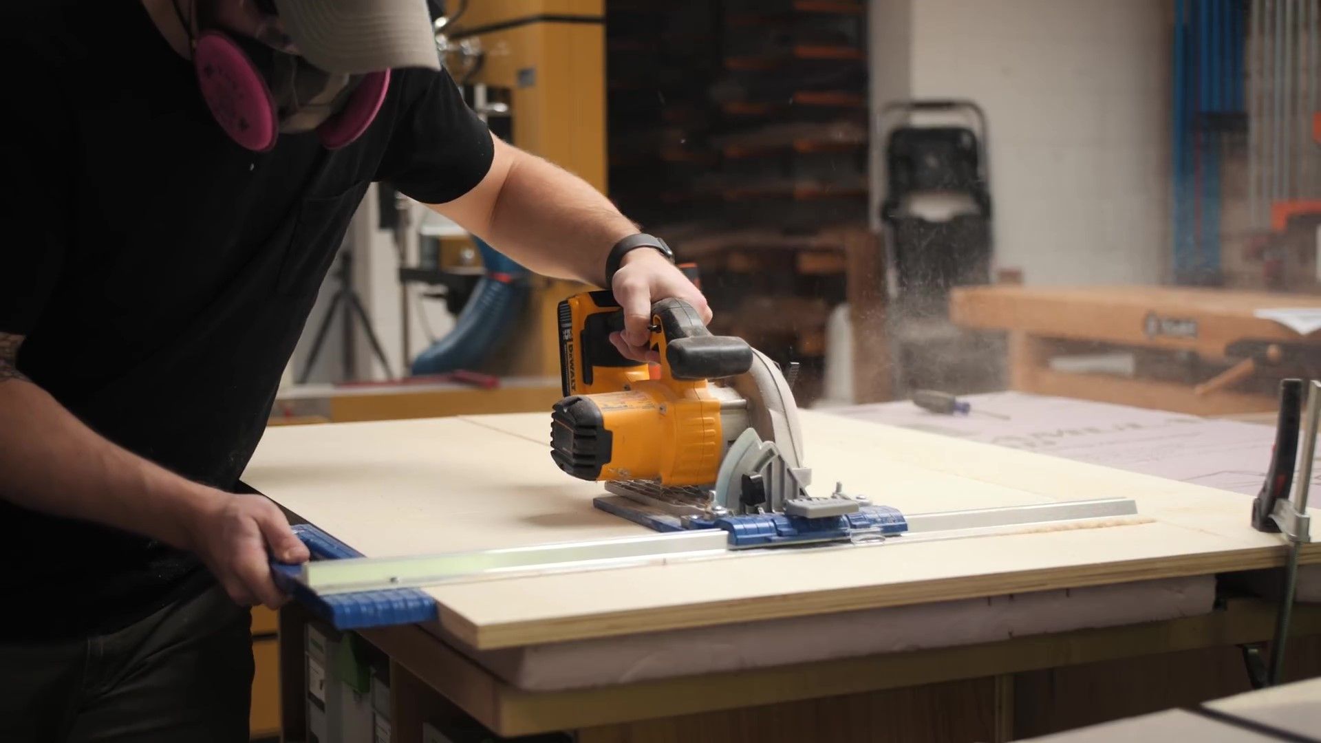 How to Build a DIY Plywood Media Console // Limited Tools Build 11