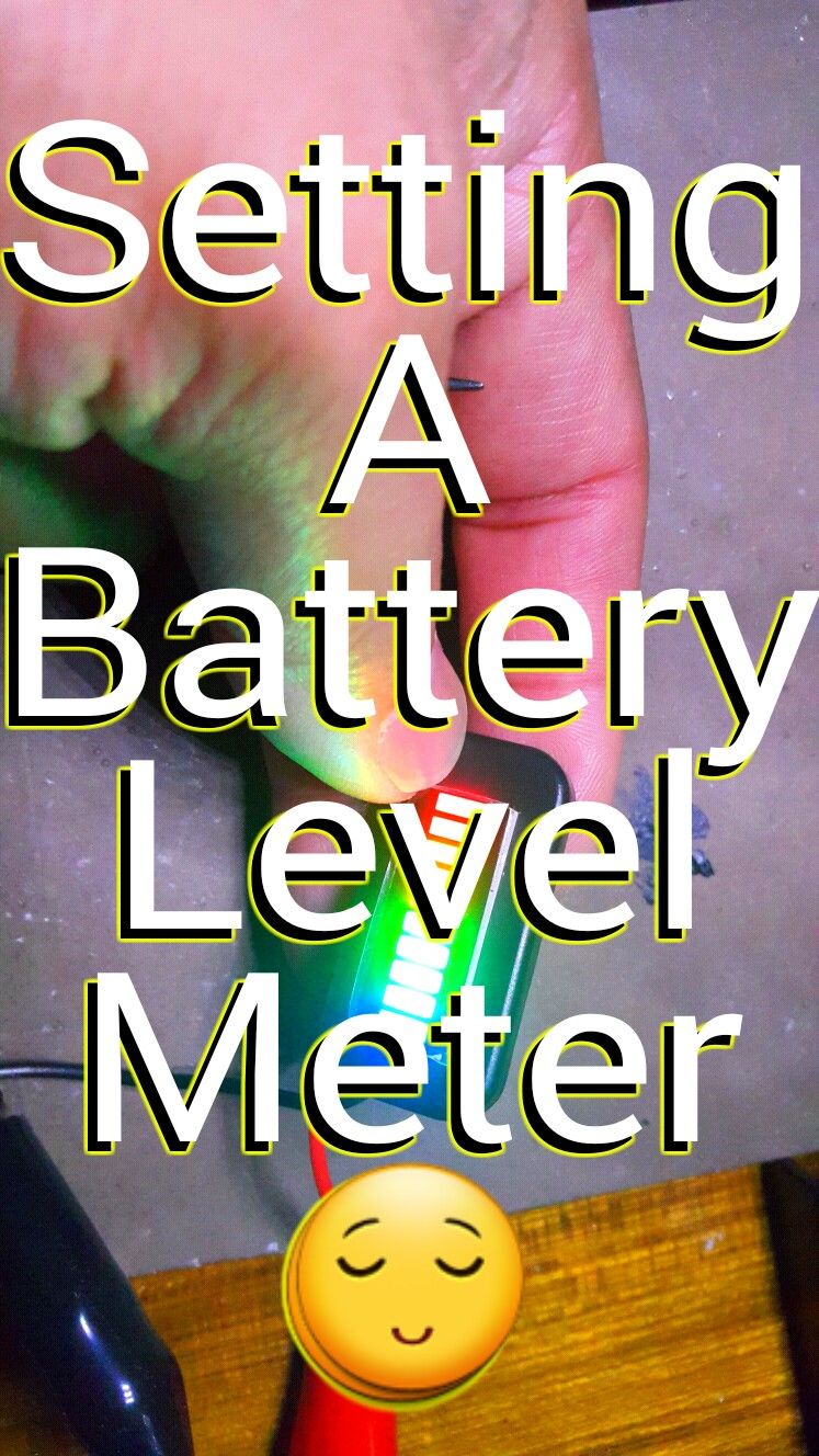 Setting a Battery Level Meter. 
