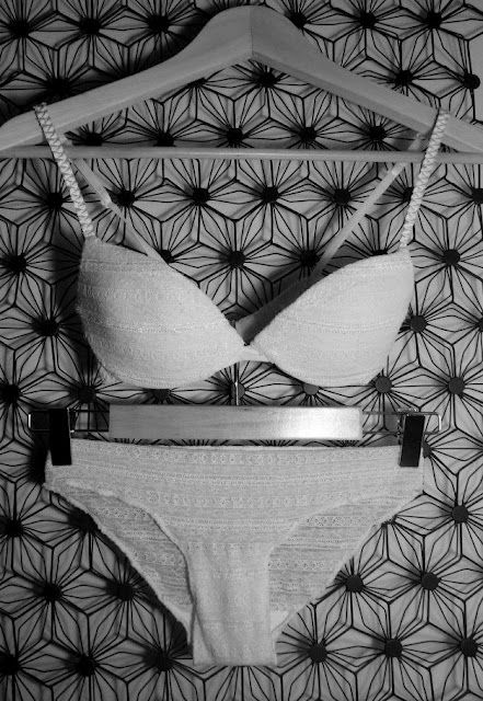 How to make a matching bra set from an old bra.