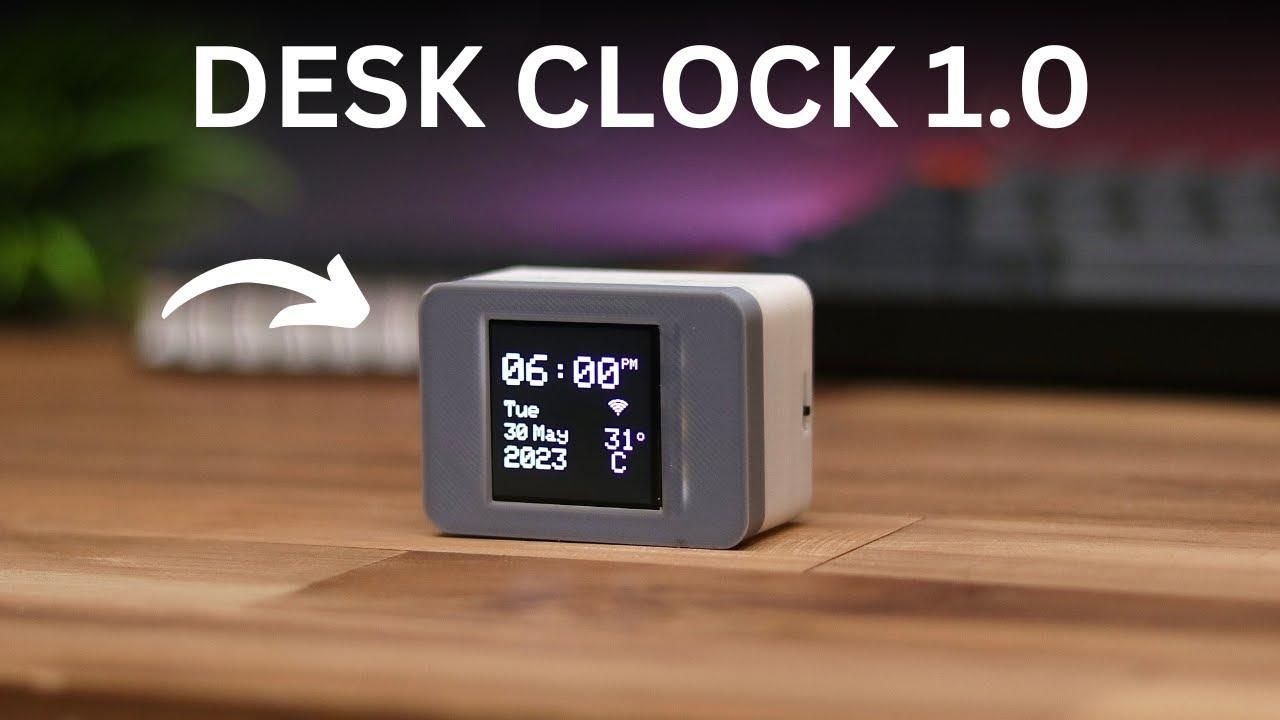 How to Make a Small Desk Clock With Weather Station : 8 Steps (with ...