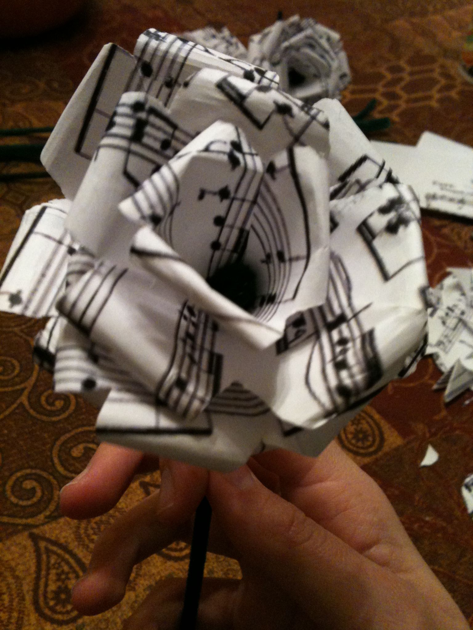 Sheet Music Flowers