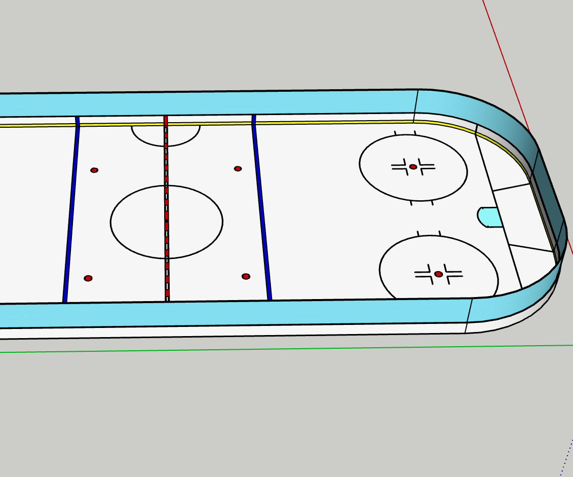Building a Regulation Sized Hockey Rink in SketchUp