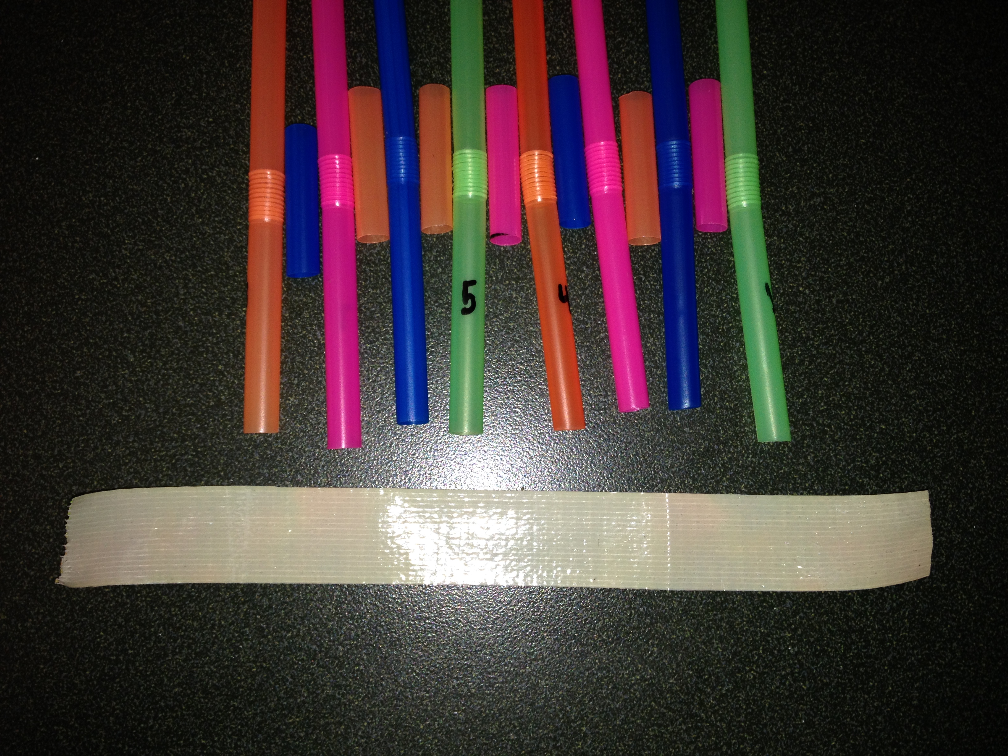 Pan Pipe With Straws 4 Steps Instructables