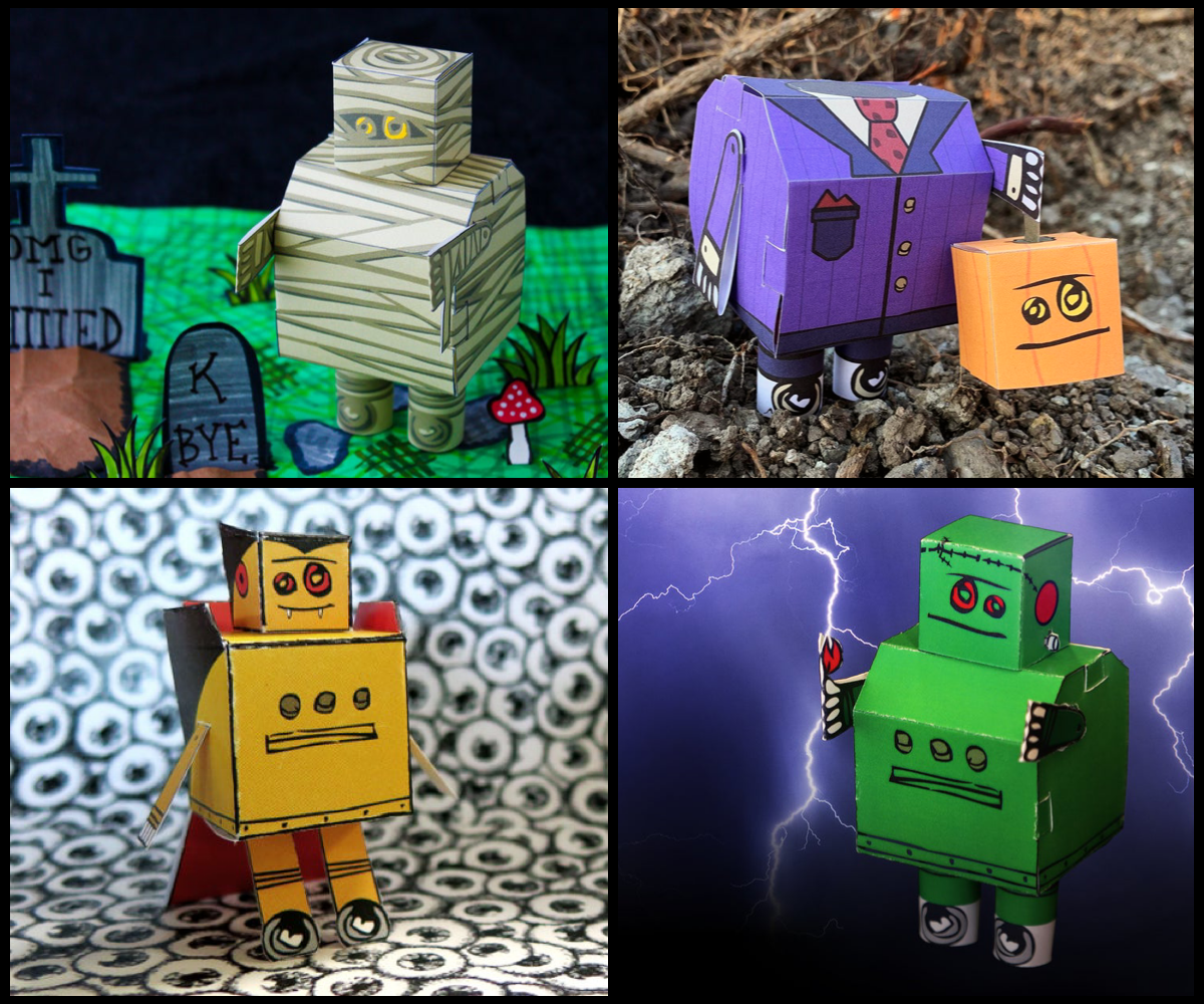 Collection Cover Image: DIY Instructables Robot Halloween Papercrafts