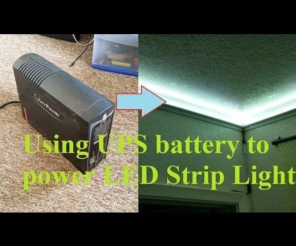 DIY Hack Mod Longer Working UPS Power LED Light Strip 