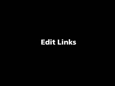 TOOLING CLOUD: Edit Links