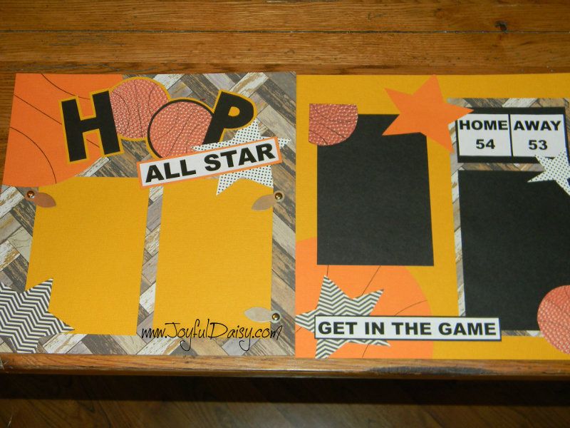 BASKETBALL SCRAPBOOK LAYOUT