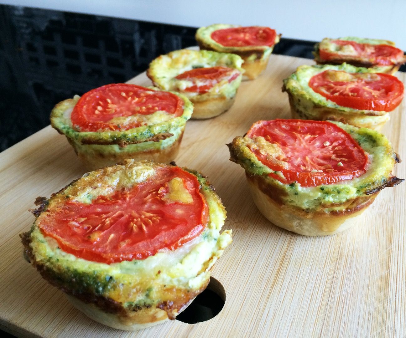 Leek Ham and Cheese Mini Quiche