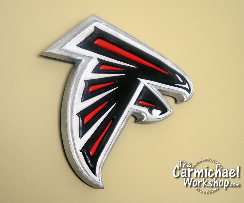Wooden Atlanta Falcons Logo
