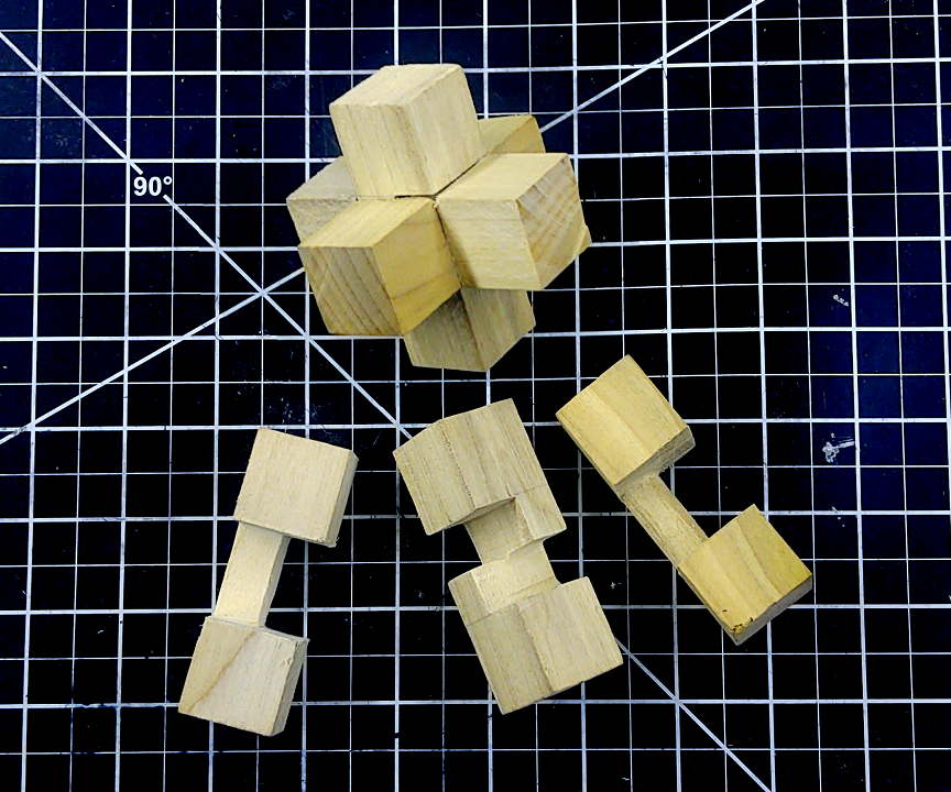 Make and Solve a 3 Piece Burr Puzzle