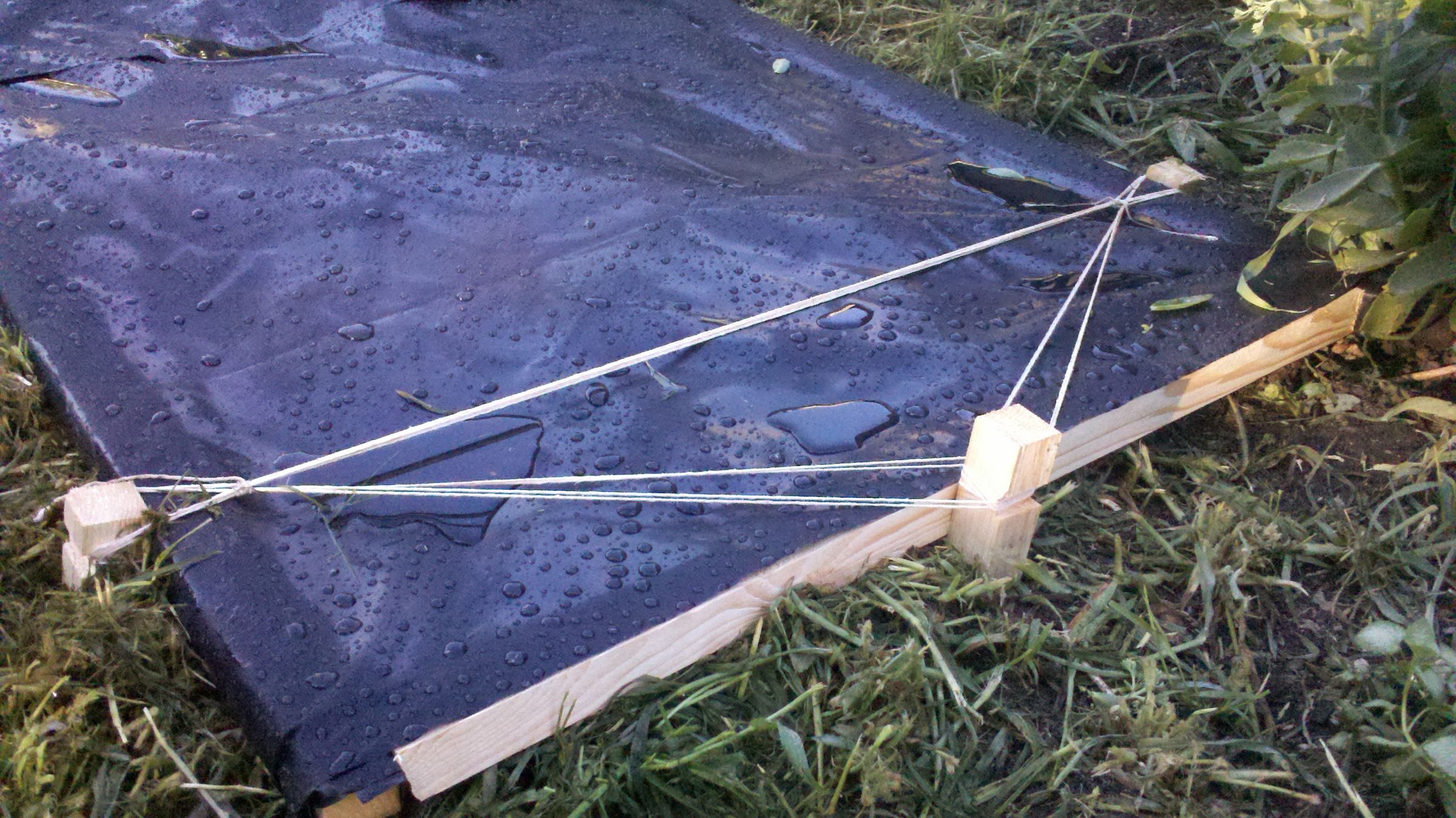 Tarp Frame for End-of-Season Cleanup