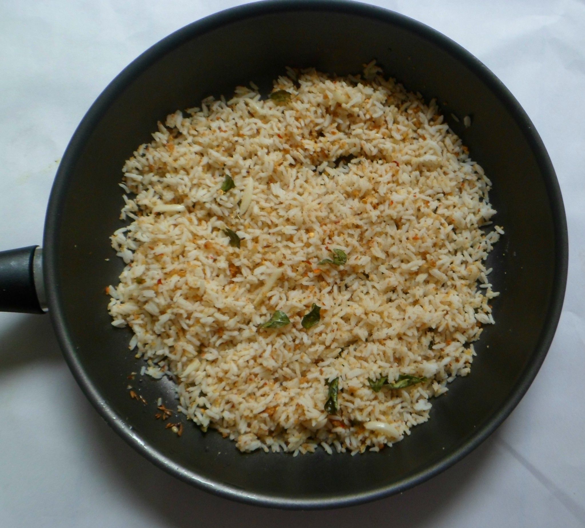 Garlic Rice With Lentil Spice Powder 7 Steps Instructables