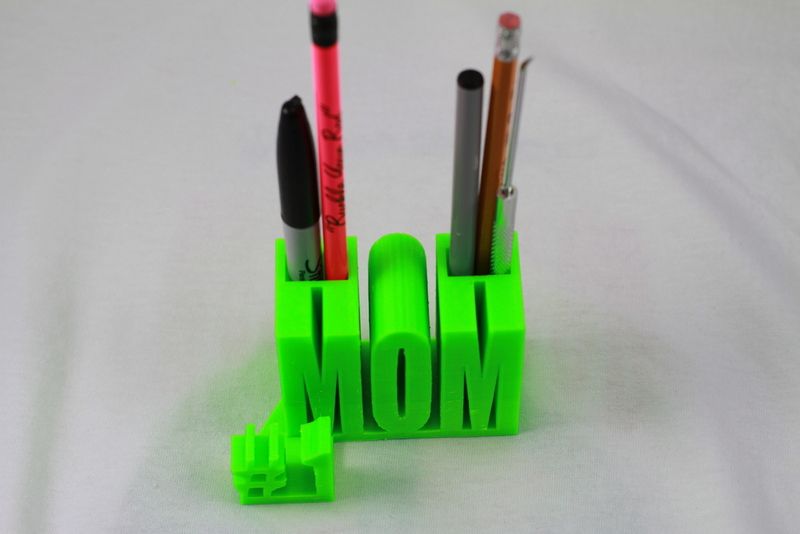 Number One Mom Pen Holder