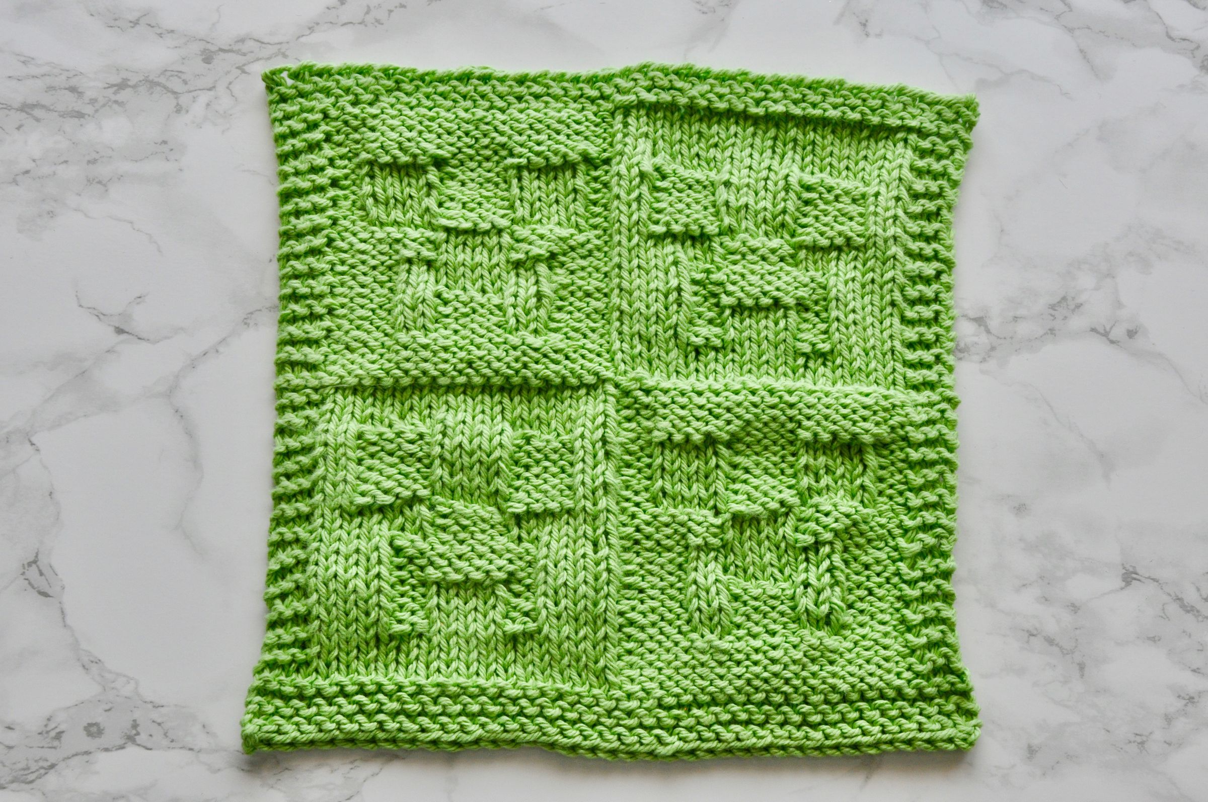 Knit Minecraft Creeper Washcloth : 5 Steps (with Pictures