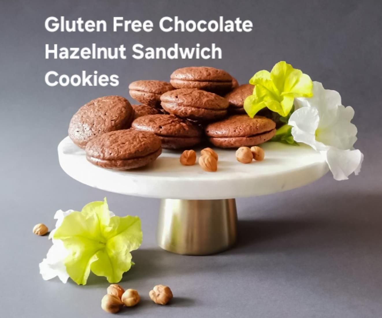 Gluten Free Chocolate Hazelnut Sandwich Cookies