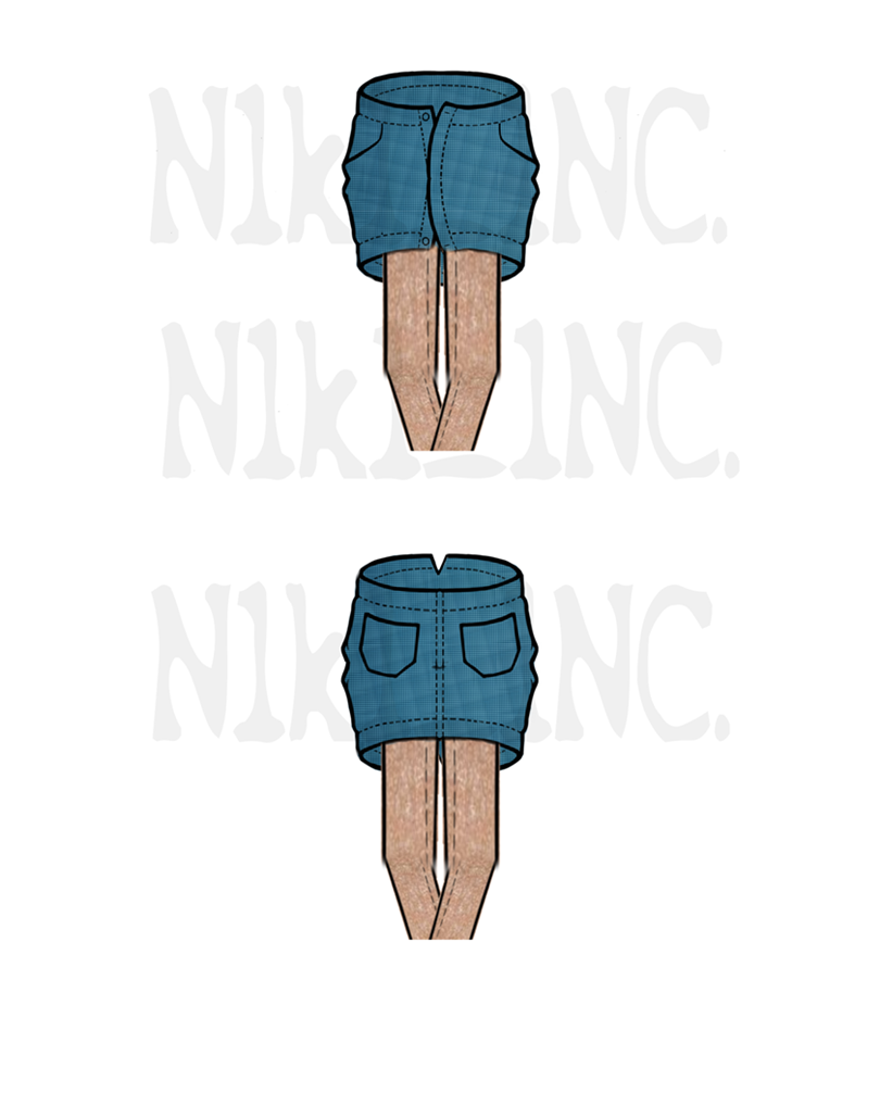 DOUBLE ZIPPER BARREL SKIRT...MADE WITH AUTODESK SKETCHBOOK PRO 6 (TRIAL) and BETABRAND PANTS TEMPLATE