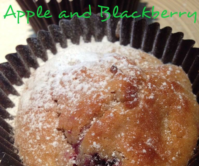 Blackberry and Apple Muffins
