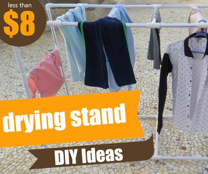 PVC Clothes Drying Stand/Rack - DIY Ideas - Ideas With PVC - How to Make Drying Stand