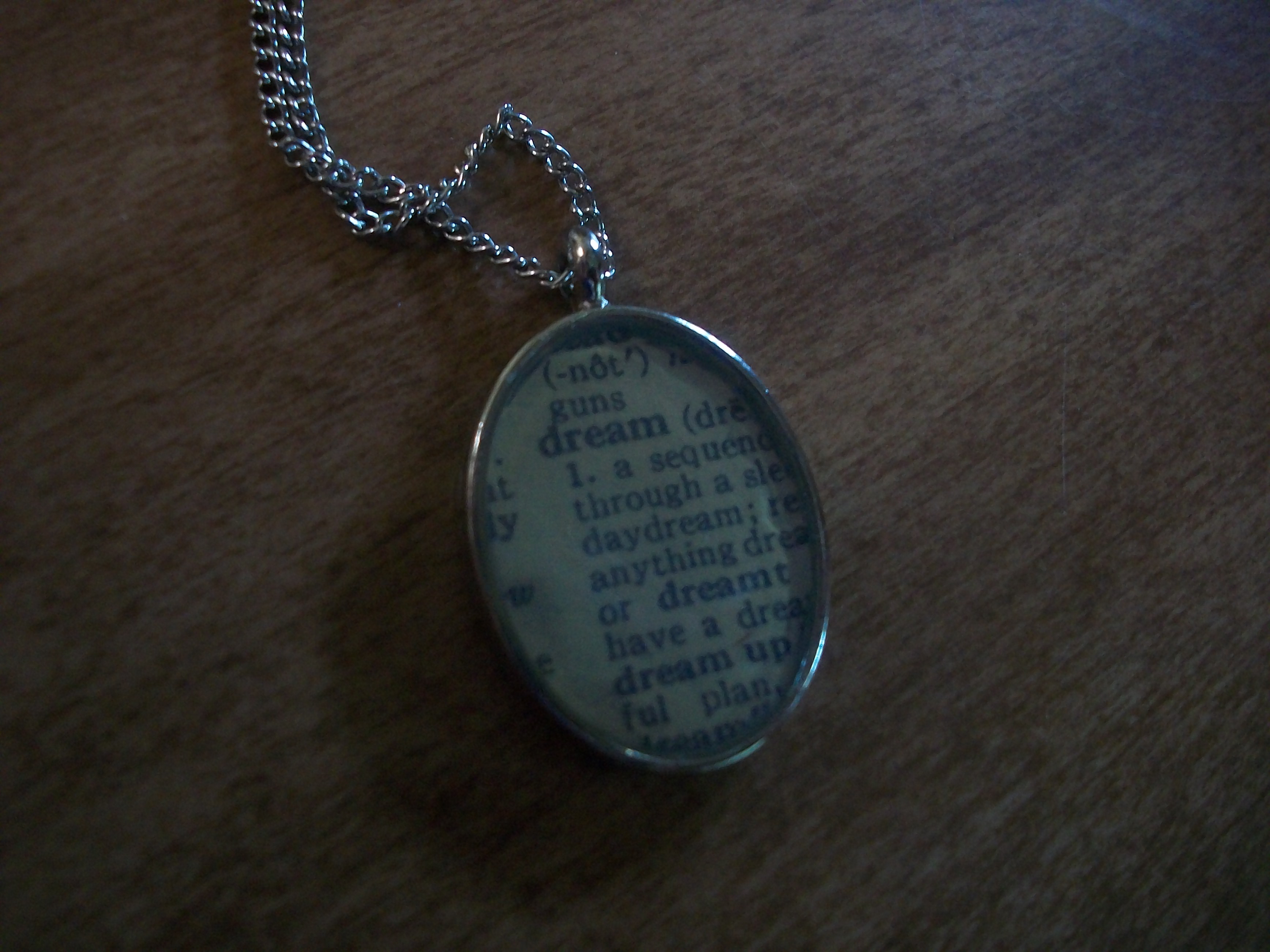 Definition of a Dream Dictionary Necklace Instructables
