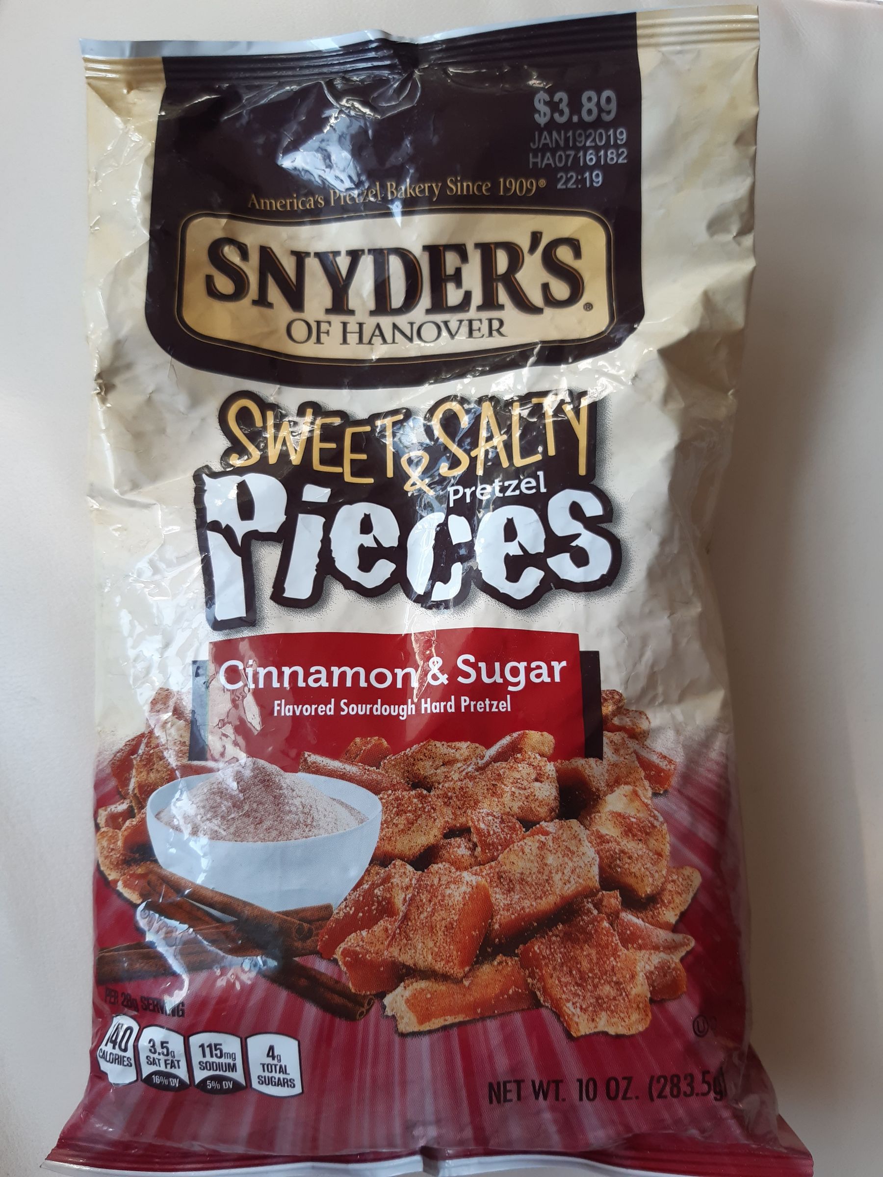 Pretzel Pieces of Snyder's of Hanover Cinnamon & Sugar Instructables
