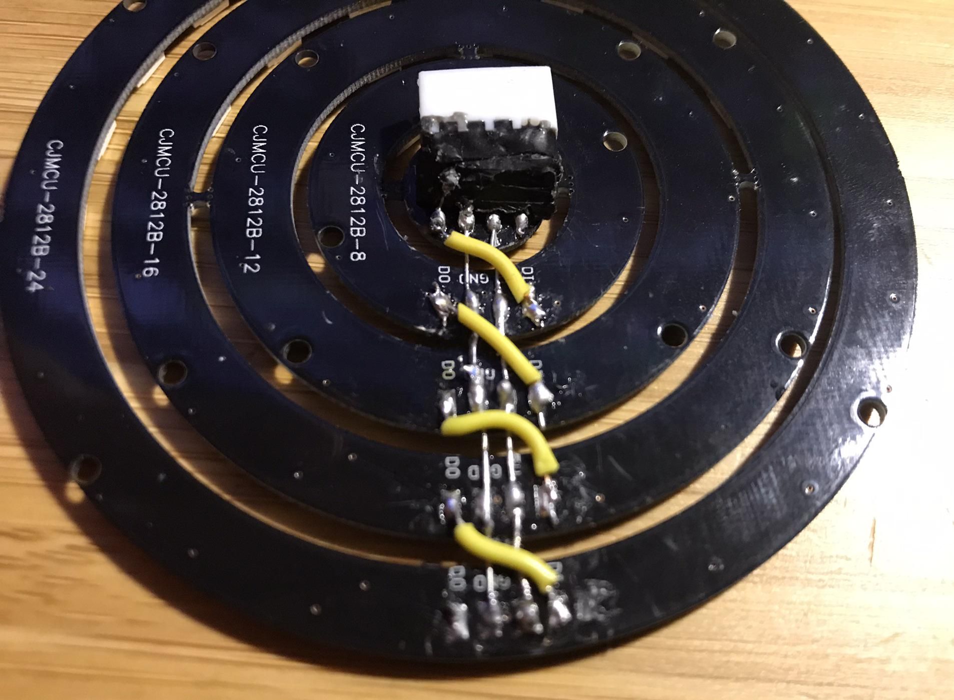 Neopixel Lamps With Fresnel Lenses From Broken TVs and Laptop Displays