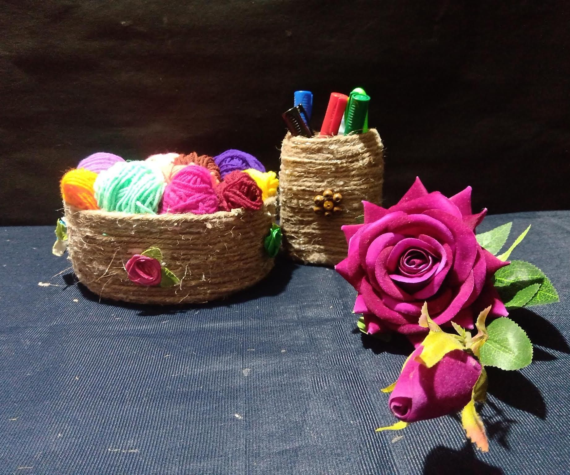 Jute Threads and Hot Glue!