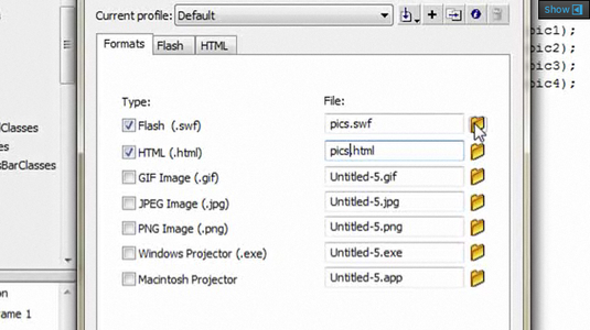 make presentation with flash Publish and Upload