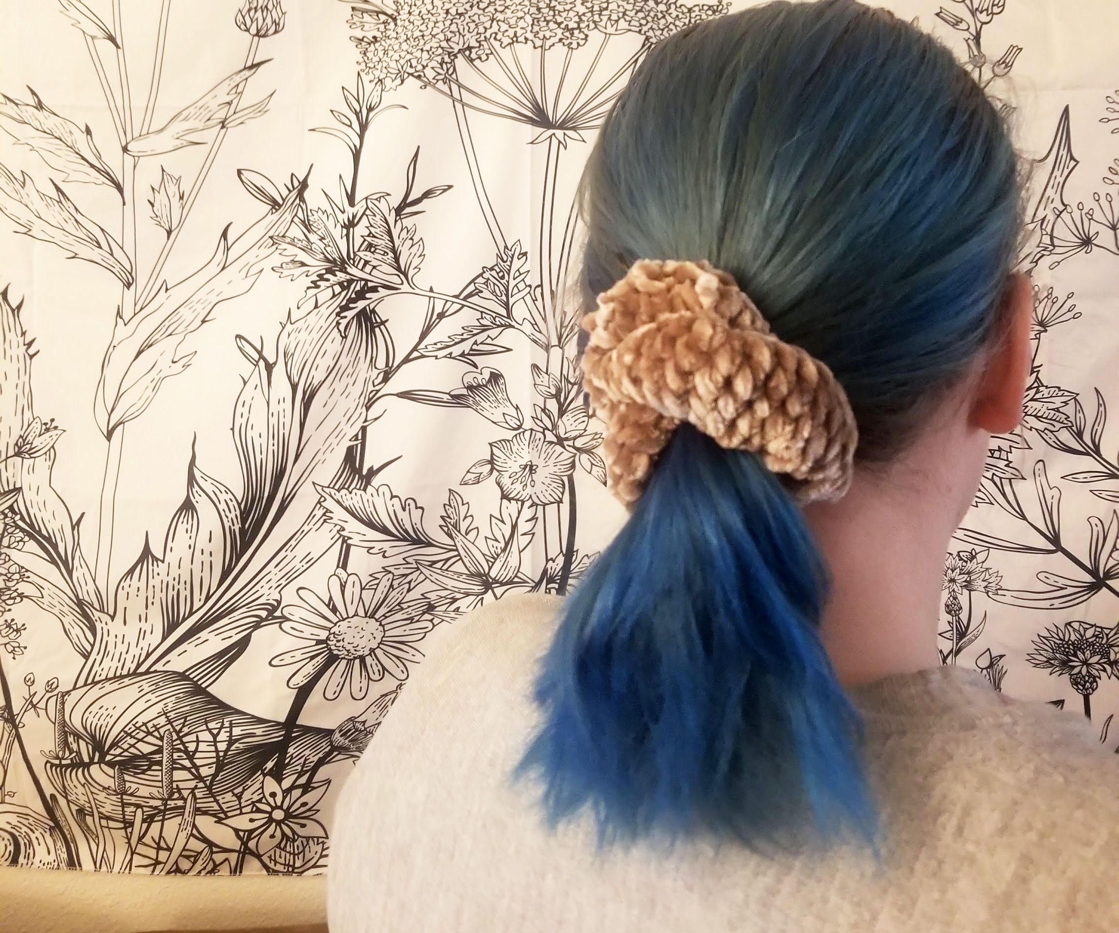 Velvet Crochet Scrunchie