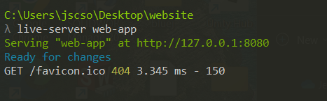 Host Website Locally Using Live-server