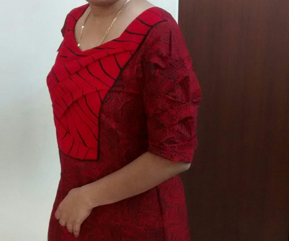 Origami Bamboo Sleeve and Yoke Dress