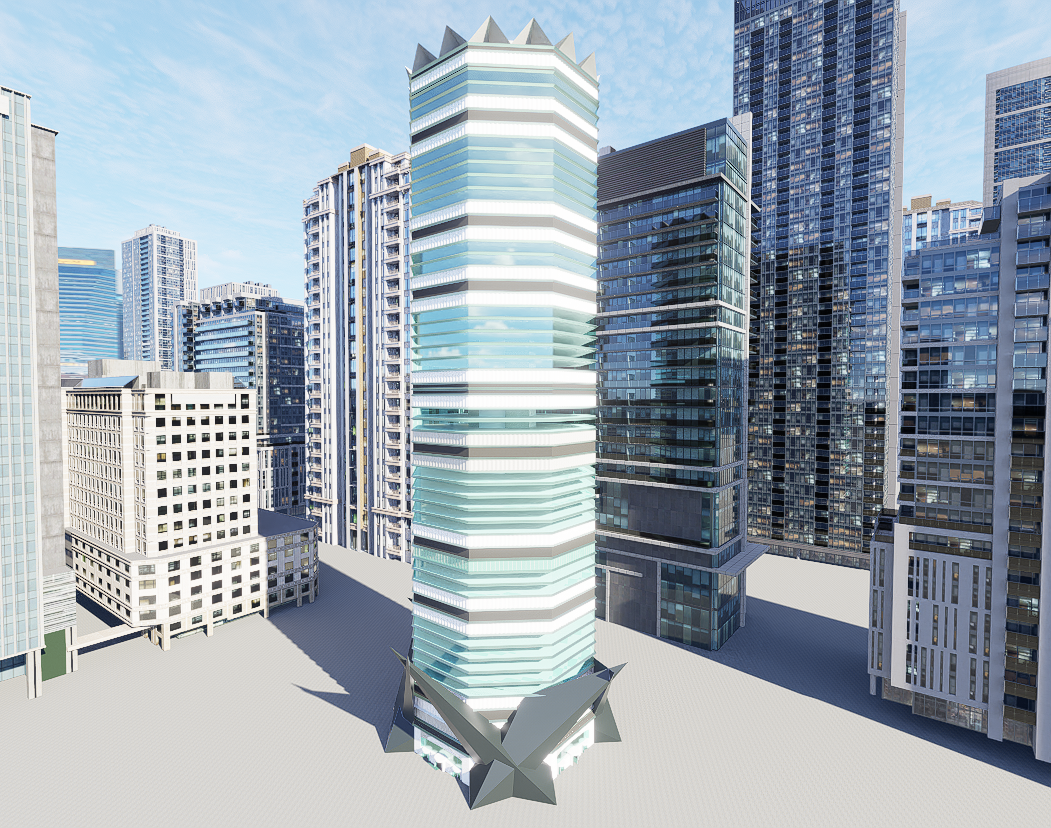 Designing an Origami Inspired Skyscraper in CAD