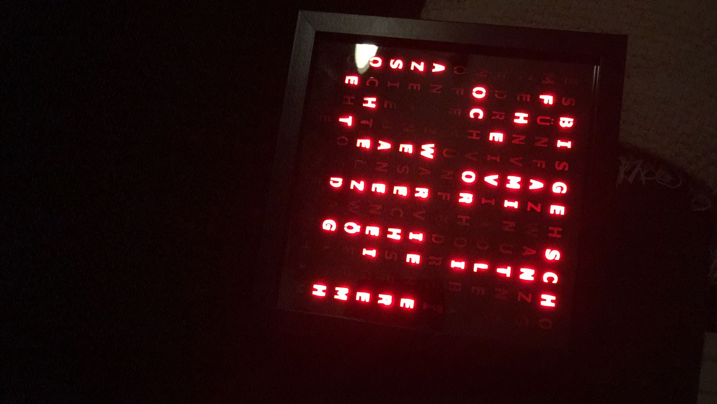 Ribba Word Clock With Wemos D1 Mini Time Server) 8 Steps