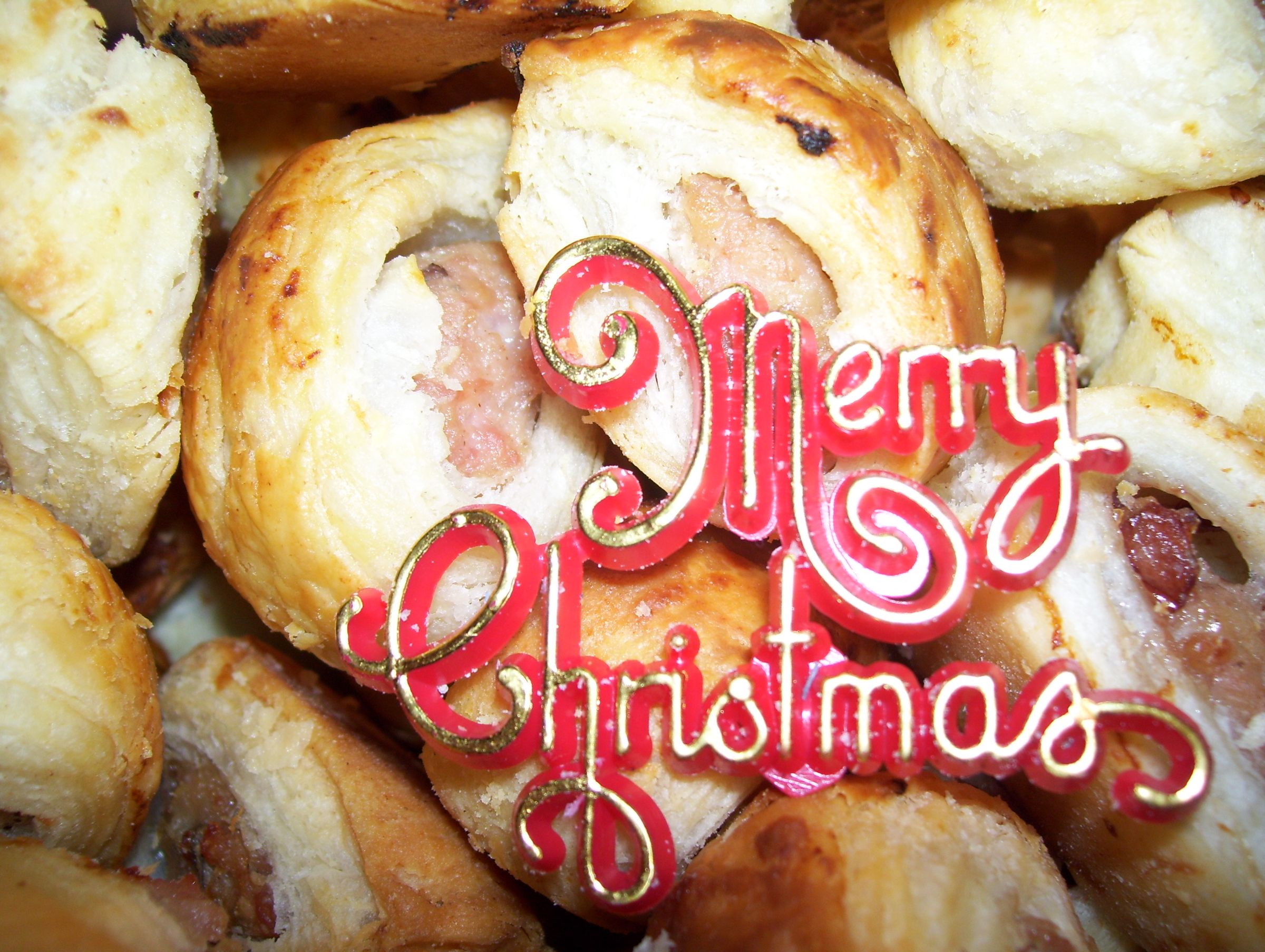 Family special: Christmas Sausage rolls.