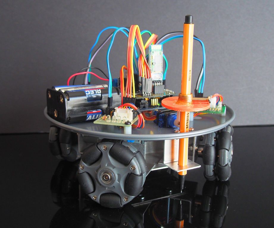 Omni Wheel CNC Plotter