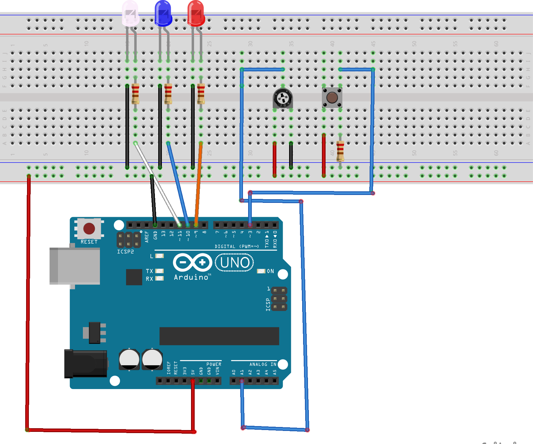 USA Arduino Interrupt LED Brightness
