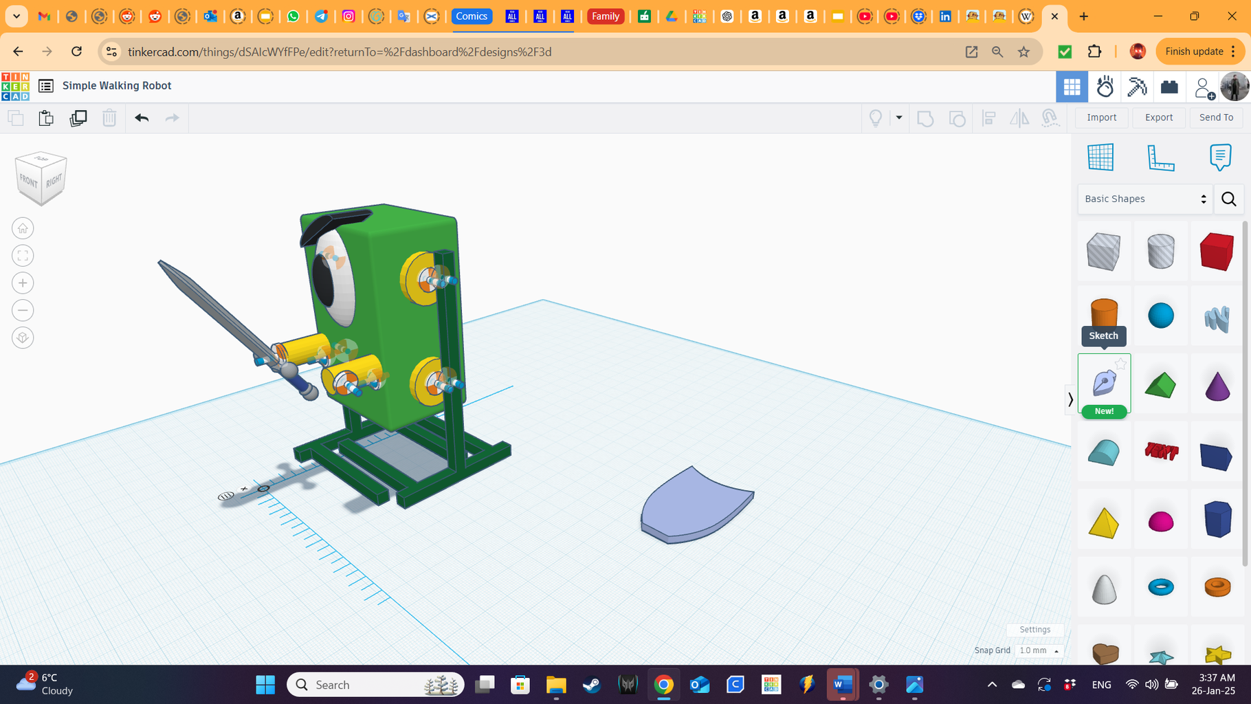 Tinkercad Robotics for School: SIMLAB KOMBAT! (virtual Walking Robots ...