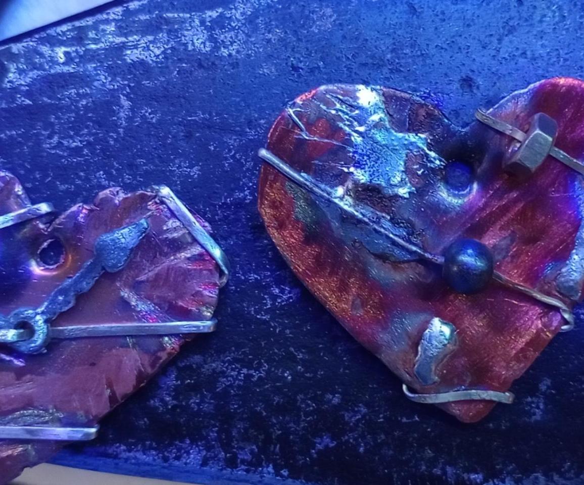 Silver Wrapped Copper Heart Necklace 4 Steps Instructables