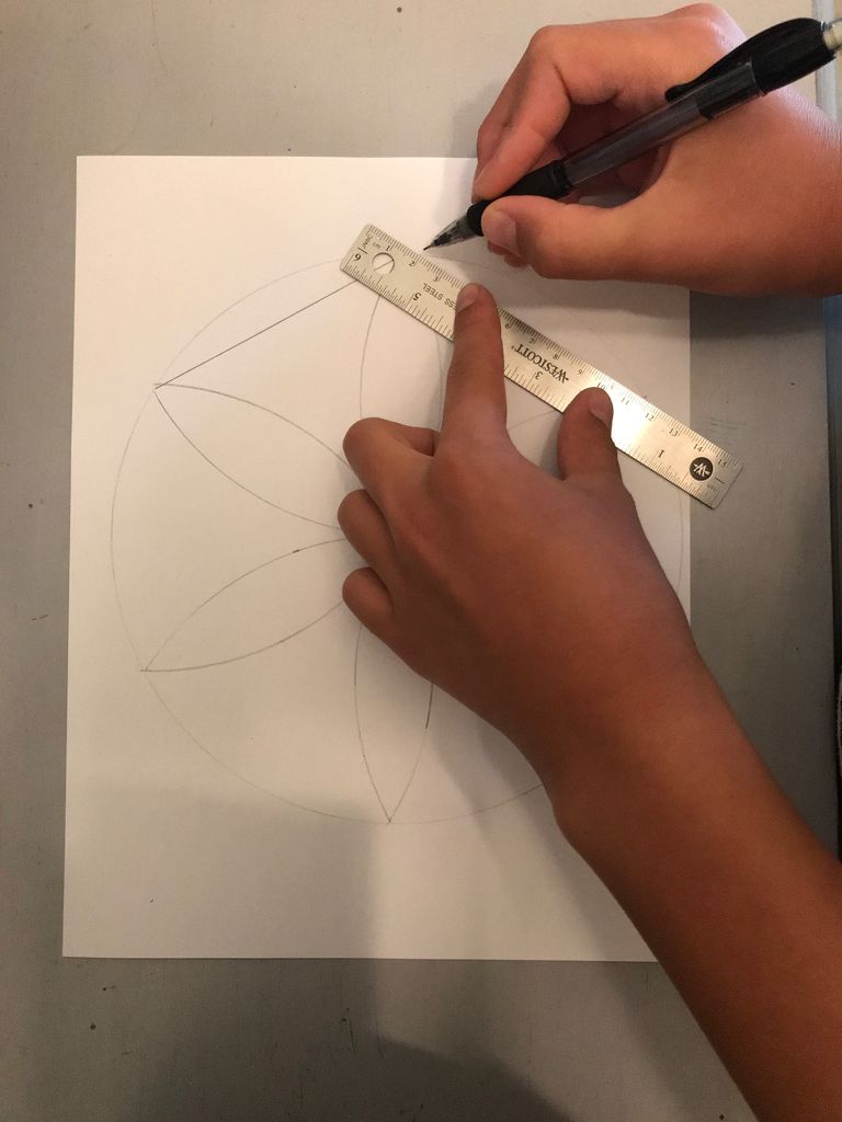 Draw a Perfect Hexagon: 4 Steps