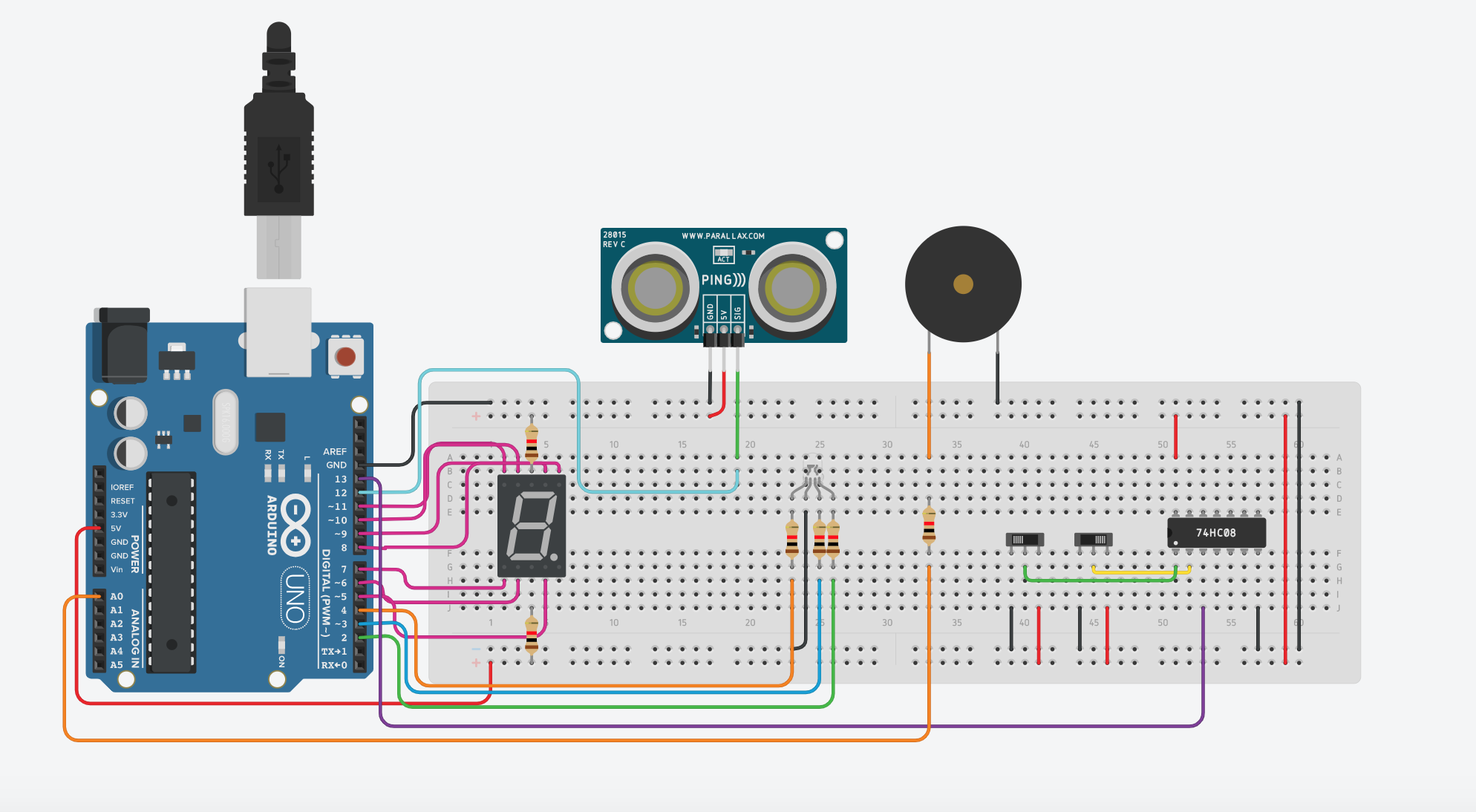 Ultrasonic Motion Detector Circuit