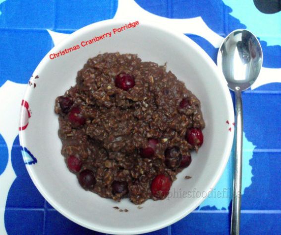Christmas Cranberry Porridge
