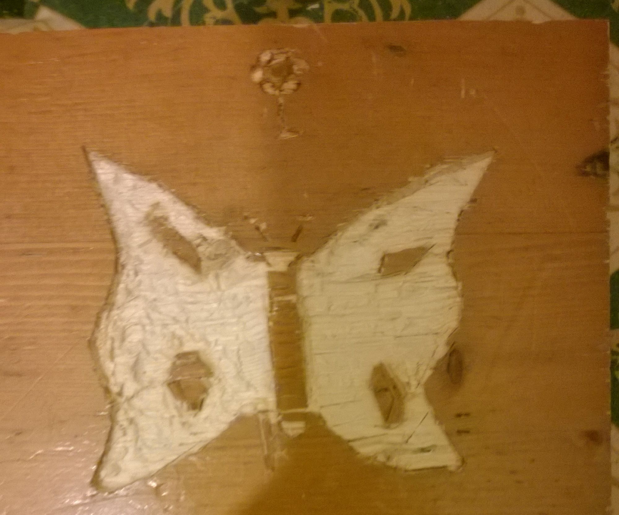 Diy Carved in Wood Buterfly