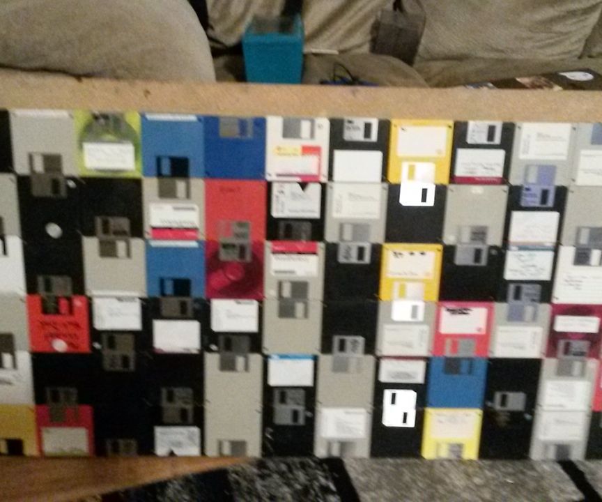 Retro Floppy Wall