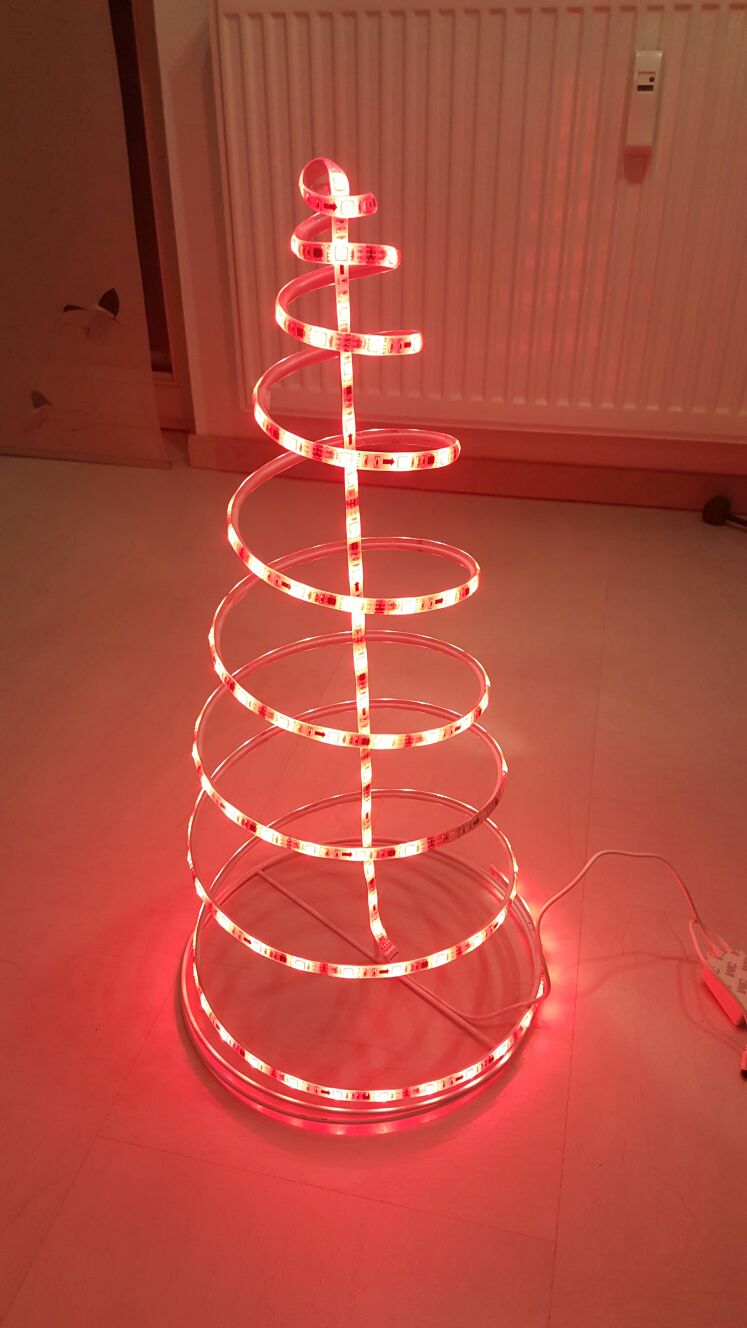 Digital Led Strip Christmas Tree : 4 Steps - Instructables