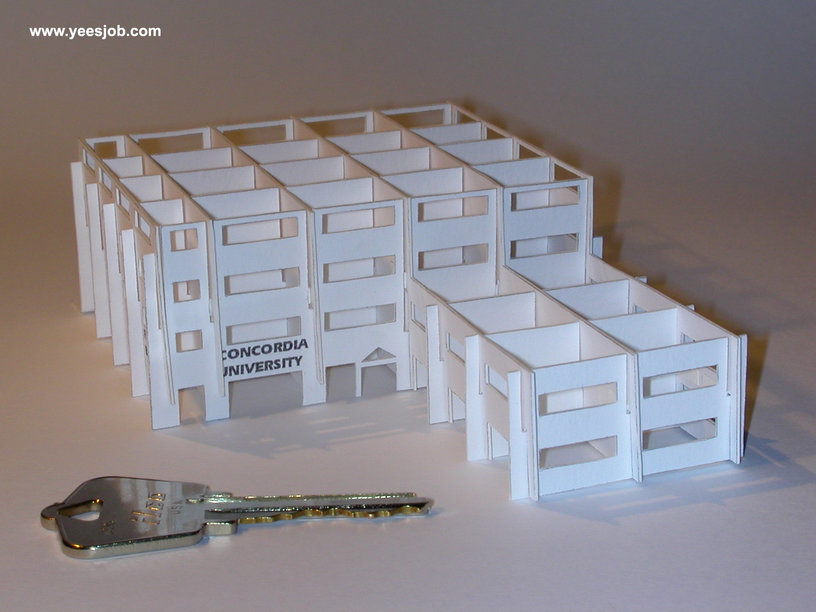 The Miniature Building Pop up card Kirigami Origamic Architecture foldable